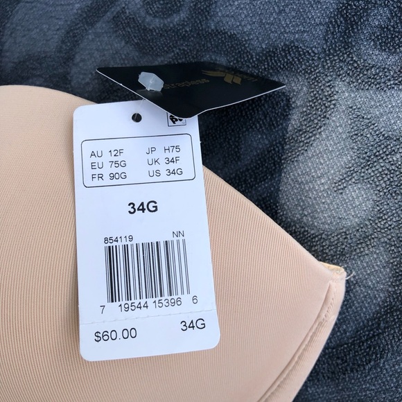 Wacoal Red Carpet Strapless Underwire Bra-Size 34G-straps not included-bra only - Picture 7 of 9